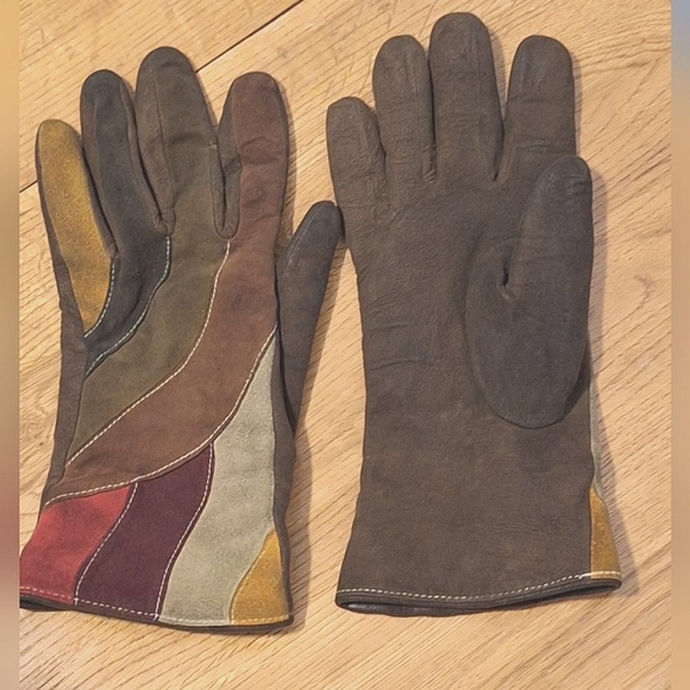 RENEE'S New York | Multi-Colored Suede Gloves